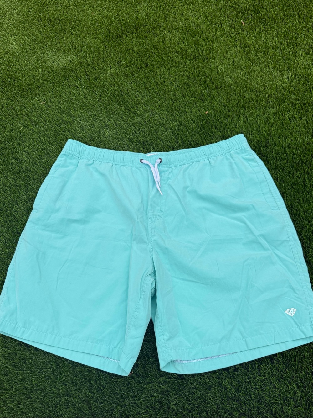 Diamond Supply Co. Aqua Swim Trunks